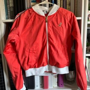 Champion orange/peach and white vintage jacket